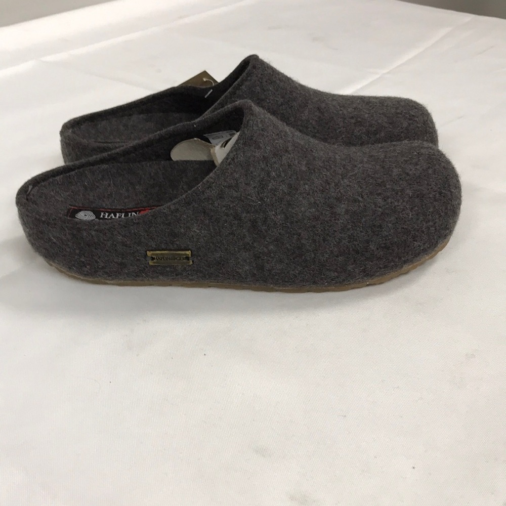 Haflinger Charcoal Wool Clogs